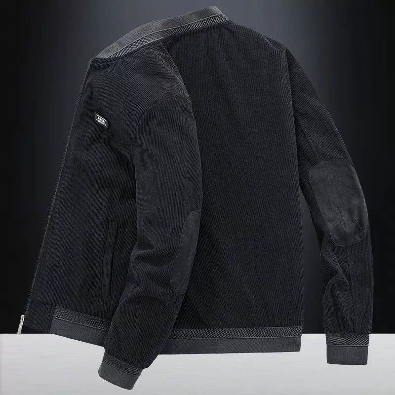 Men's autumn baseball retro jacket, oversize