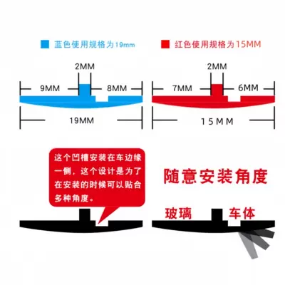 Vehicle Sealing Strip Window Sunroof Rear Door Rubber