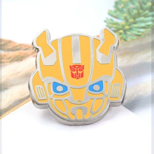 Transformers Bumblebee Metal Brooch, Autobot Helmet Enamel Badge, Anime Movie Merchandise Backpack Pin