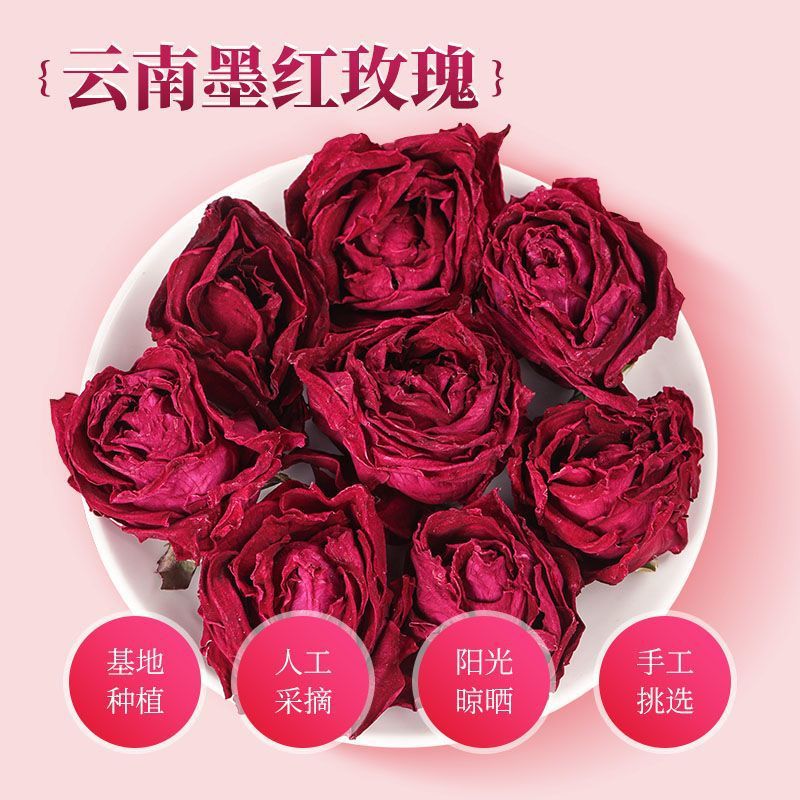 Mo Hong Rose Bud Tea 40g Dried Rose Petals for Brewing Herbal Flower Tea Gift key features
