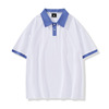 Summer polo for elementary school students, cotton T-shirt, loose fit, suitable for teen