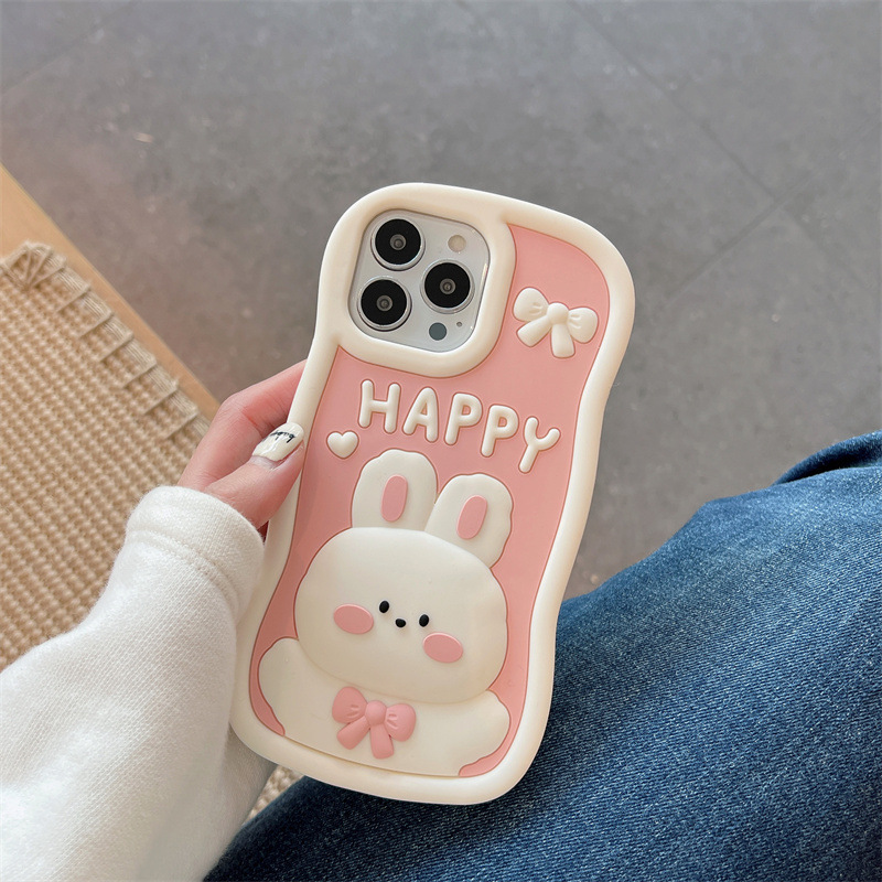 Happy Rabbit phone case 14pro is suitabl...