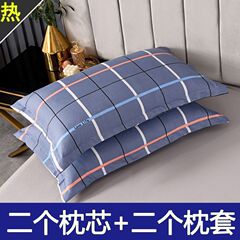 枕セット シングル 枕カバー付き 取り外し可能で洗える 学生 大人用枕芯 ペア メーカー直販 Jueqin