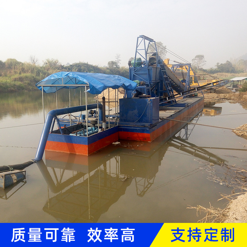 大型挖沙船厂家 河道小型抽沙淘金船 水库自动抽沙船疏浚设备
