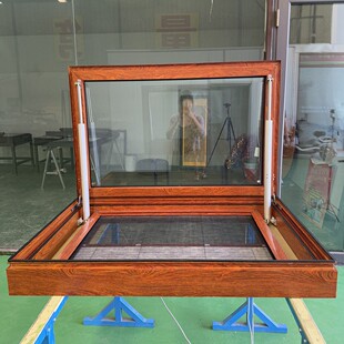 Double Screw Electric Skylight Automatic Remote Control Office Building Ventilated Aluminum Alloy Skylight