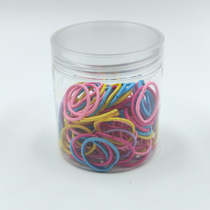 Fábrica directa enlatada de alta elasticidad no daña cabello de cabello de chicas anillo de toalla simple banda de goma cabello de cabello anillo de cabello de bebé