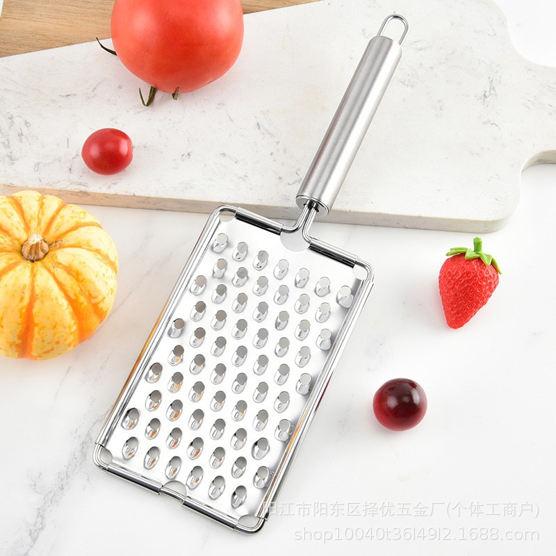 Multifuncional acero inoxidable raspador de queso raspador de verduras frutas rabanes arco raspador de acero raspador herramientas de cocina image 1