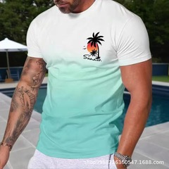 ユーロ半袖男性式クロスボーダー3DT tシャツ男性対外貿易カジュアルtシャツ上着通気性