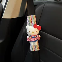 Аутентичный креативный мультяшный ремень безопасности hellokitty, плечевой чехол, милый страховой чехол, декоративный мягкий чехол