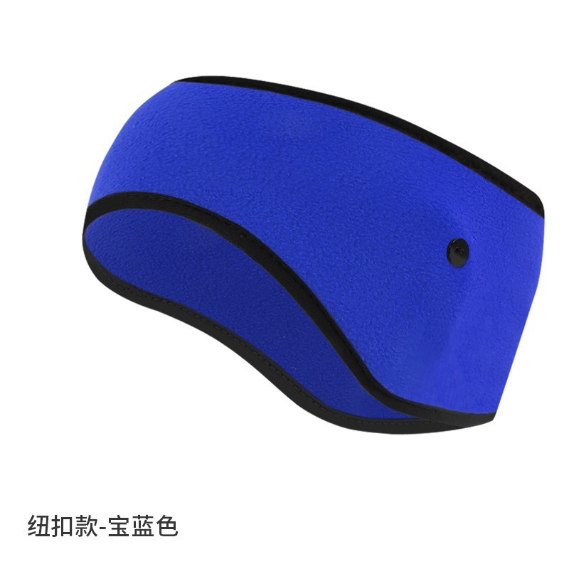 亚马逊防寒发带纯色抓绒防风额头保暖头带加绒加厚跑步运动护耳带|undefined