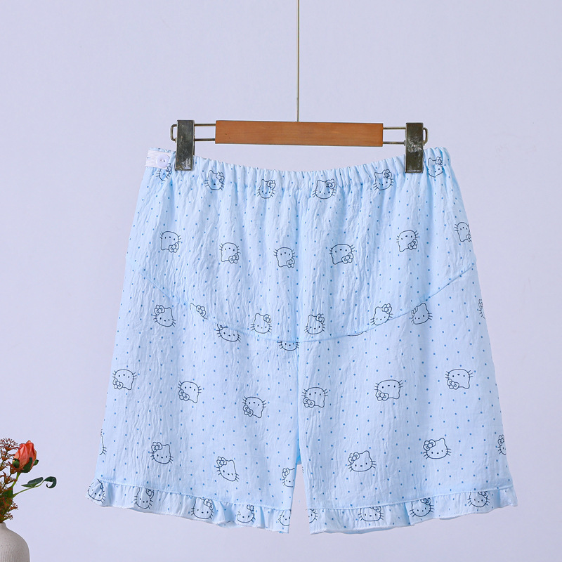 Maternity sleep pants are adjustable and do not constrict the belly, with a high waist and abdominal support, available in plus sizes, suitable for pregnancy and postpartum, thin summer home pants and shorts Maternity sleep pants are adjustable and do not constrict the belly, with a high waist and abdominal support, available in plus sizes, suitable for pregnancy and postpartum, thin summer home pants and shorts