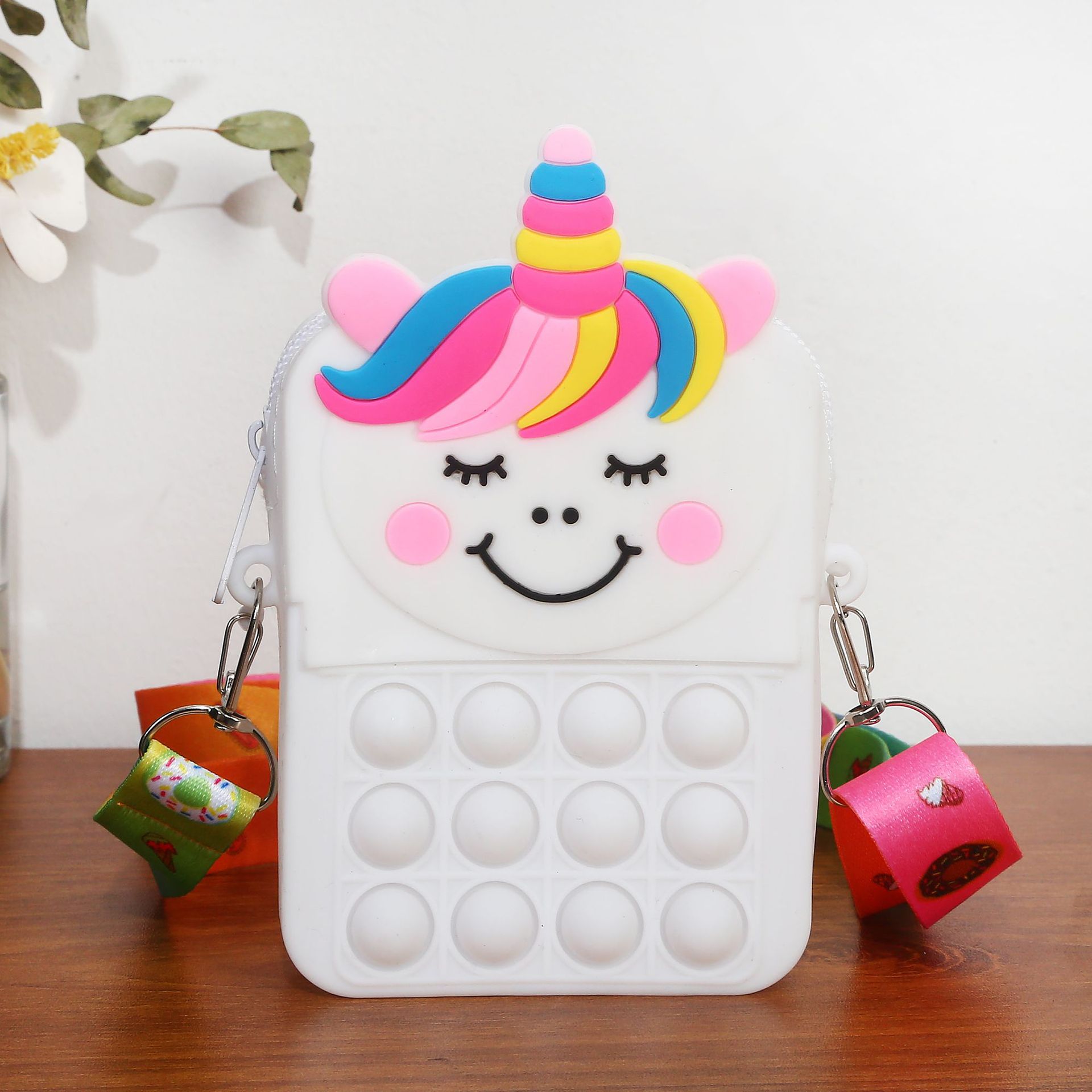 Kid's Unicorn Silica Gel Zipper Kids Wallets display picture 2