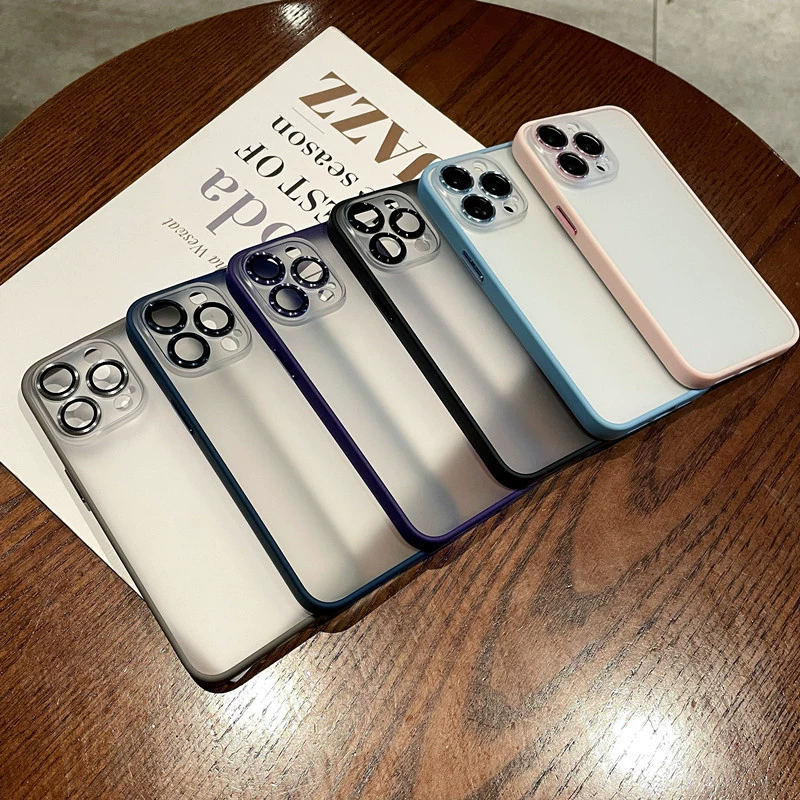 Apple, матовый совместимый iPhone 15, чехол для телефона, линза, защитная сумка, защитный чехол, iphone, защита от падения