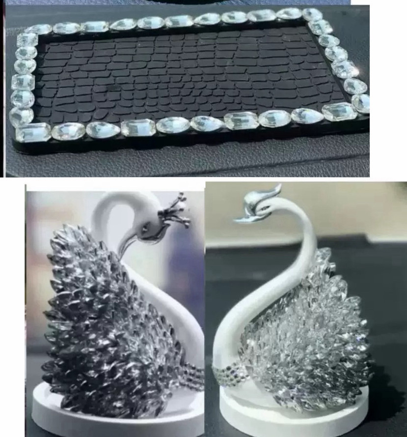 Adornos de coche accesorios de coche lindo creativo dibujos animados suministros de coche decoración femenina plástico belleza noche pensamiento