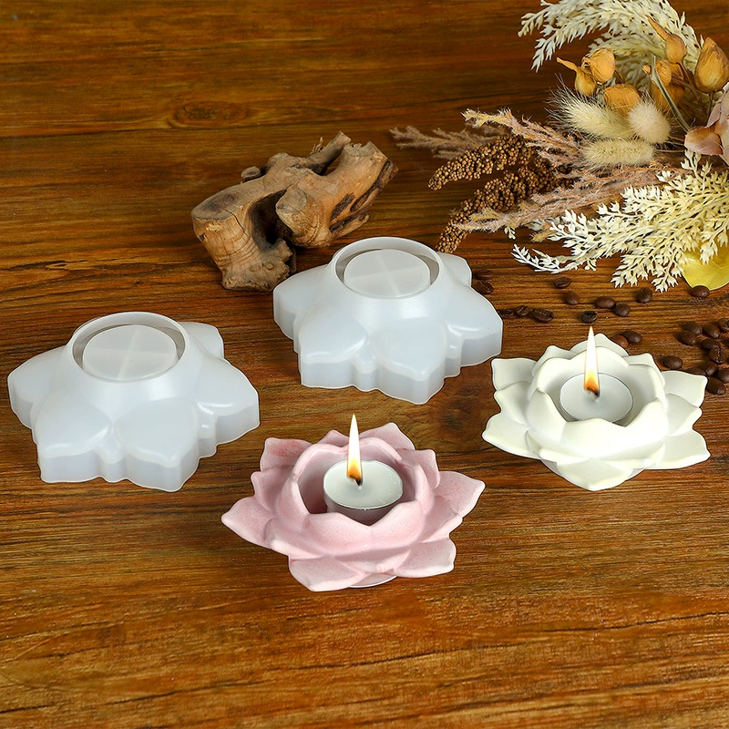 Силиконовая форма для изготовления подставки для свечей в виде лотоса Meiyangyang, многофункциональная, для хранения, из кристаллического клея, DIY
