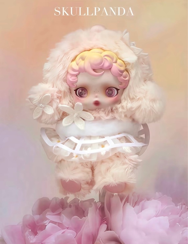 爆款泡泡玛特SKULLPANDA光织园系列毛绒公仔挂件盲盒玩具|undefined