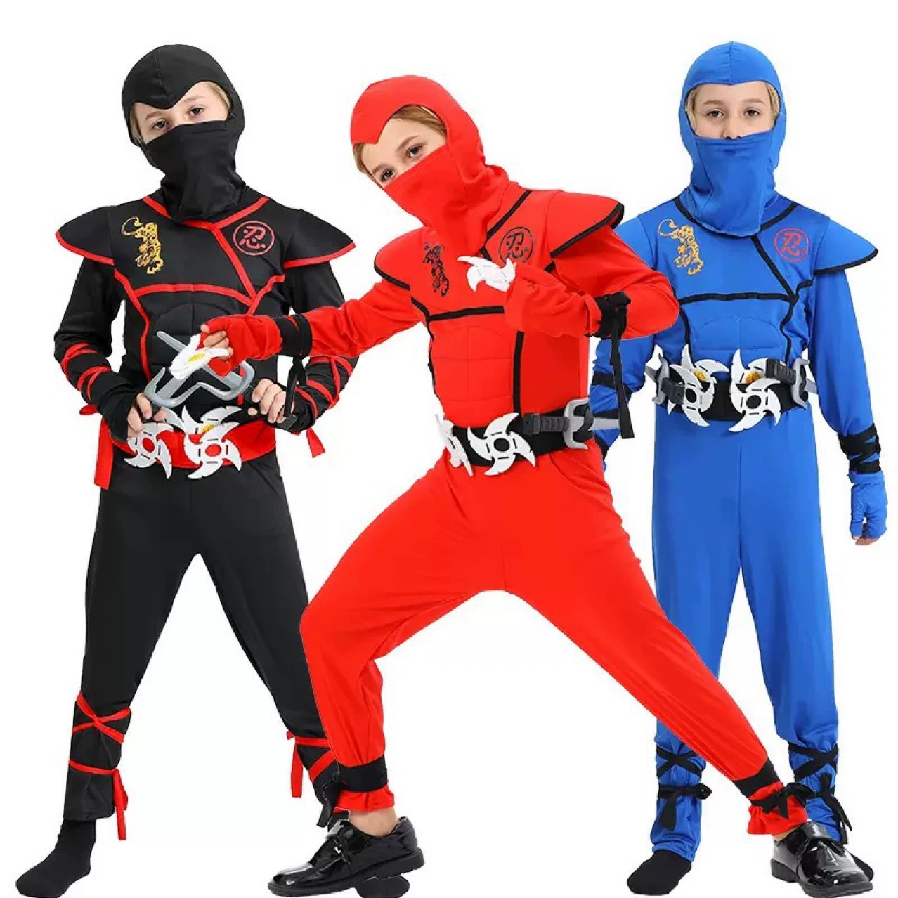 Новый хэллоуин аниме костюмы детское выступление Naruto, одежда самурая, одежда ниндзя