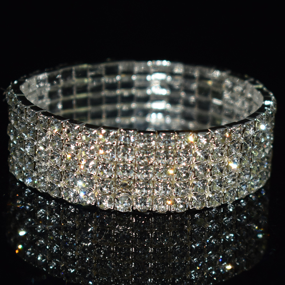 Luxurious Circle Alloy Plating Rhinestones Bracelets display picture 5