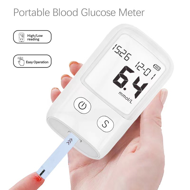 新品出口CE家用便携式血糖仪血糖检测仪血糖机器血糖针糖尿测试纸-阿里巴巴