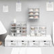 Cross-border Desktop Jiugongge Storage Box Transparent Drawer Type Sub-compartment Student Dormitory Table Small Sundries Organizer Box