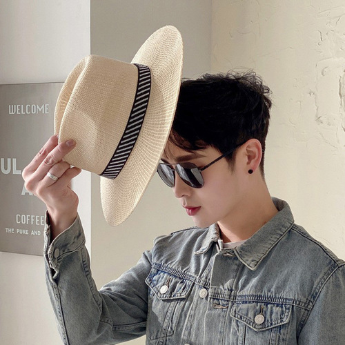 Men's sun hat, outdoor sunshade fishing hat, fashionable casual cool hat, beach casual breathable hat