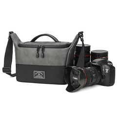 Cross-border new PU shoulder crossbody photography bag SLR camera bag photography digital camera bag lens storage bag