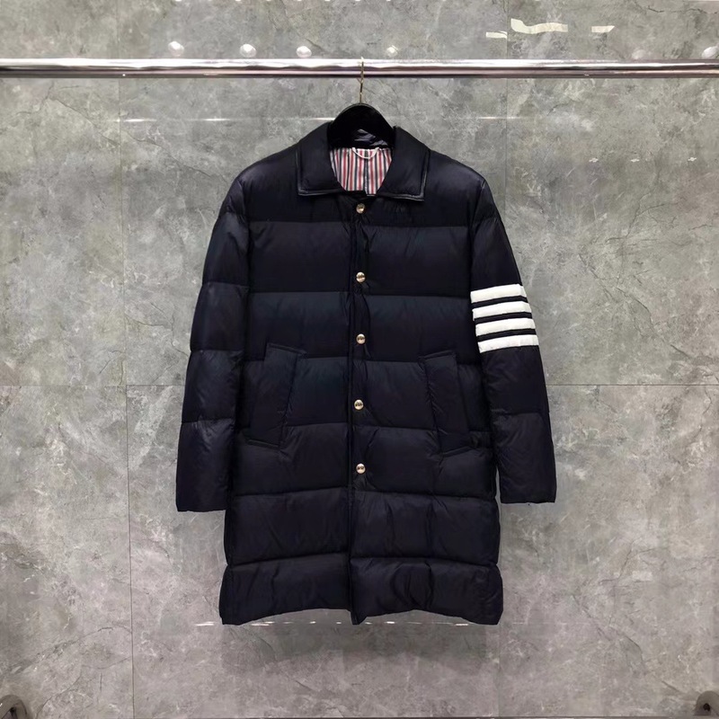 TB汤姆秋冬新款长款羽绒服外套男女同款休闲舒适百搭经典四杠外套|undefined