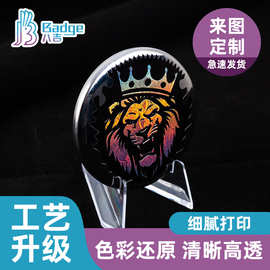 炫彩吧唧印刷动漫周边马口铁徽章高清印刷不易褪色图片定做胸针
