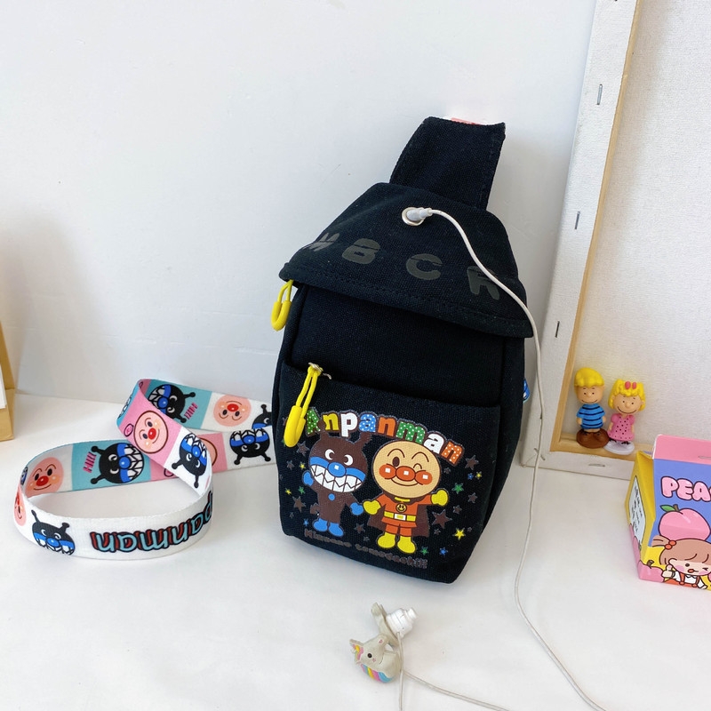 Bolso de hombro pequeño para niños de moda de verano 2021 bolso de pecho de lona de estudiante de moda guapo bolso de pecho de hombro bolsa de mensajero