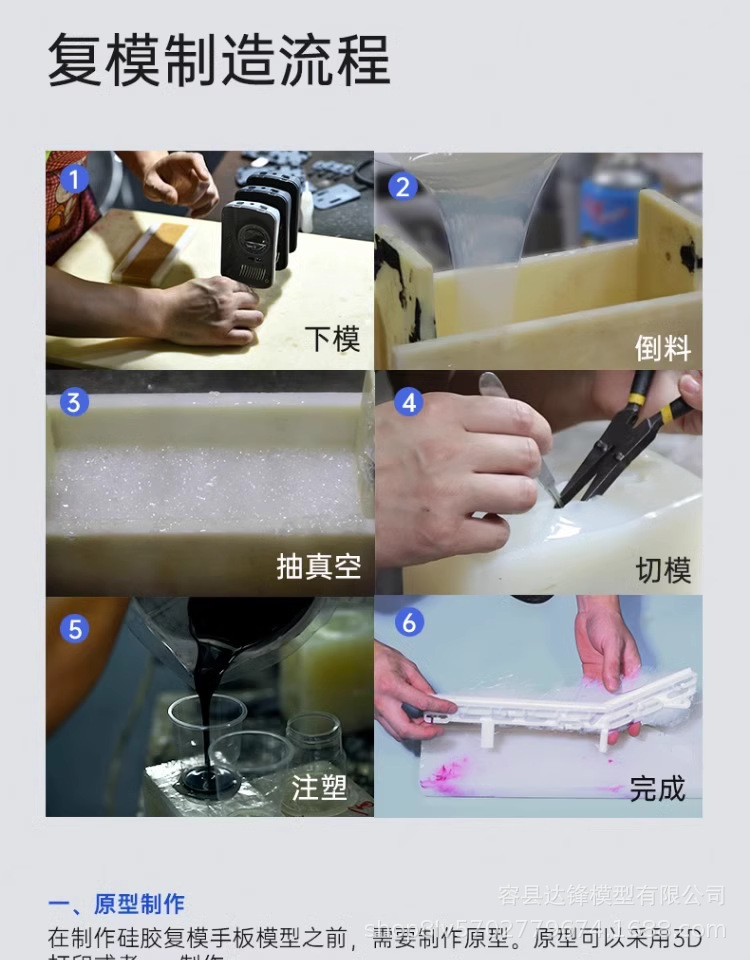 Silicone-coated mold prototype model custom replication, industrial nylon PC prototyping, CNC small batch mass reproduction