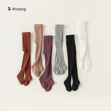 宥宝童装春秋新品童袜儿童连裤袜女童纯色打底裤一体袜裤PS24046