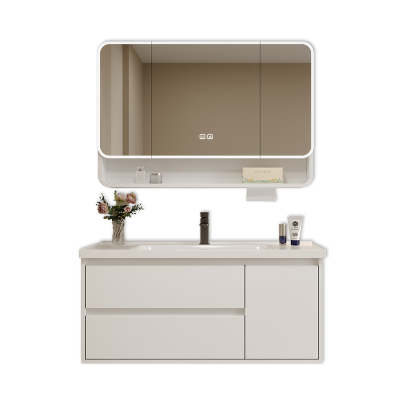 40cm de ancho y largo de panal de abeja gabinete de baño combinación cerámica integral lavabo tipo pequeño hogar lavabo de lavabo