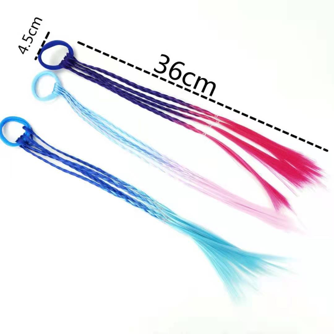 Fashion Gradient Color Chemical Fiber Hair Tie display picture 4