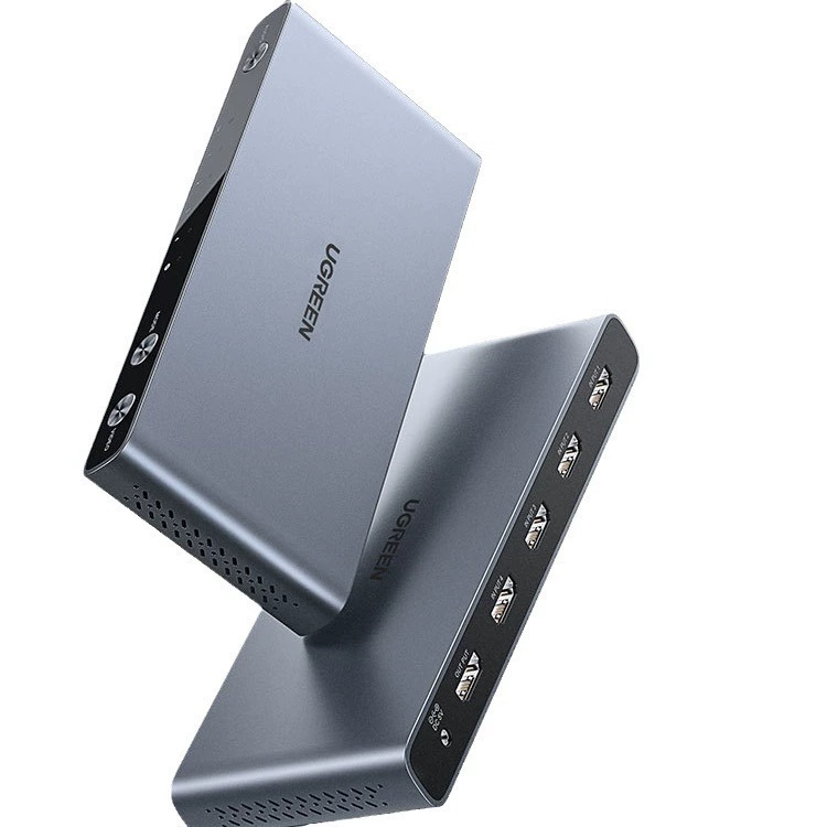绿联 HDMI splitter 4 in 1 out dnf game brick computer video splitter monitoring synchronization splicer