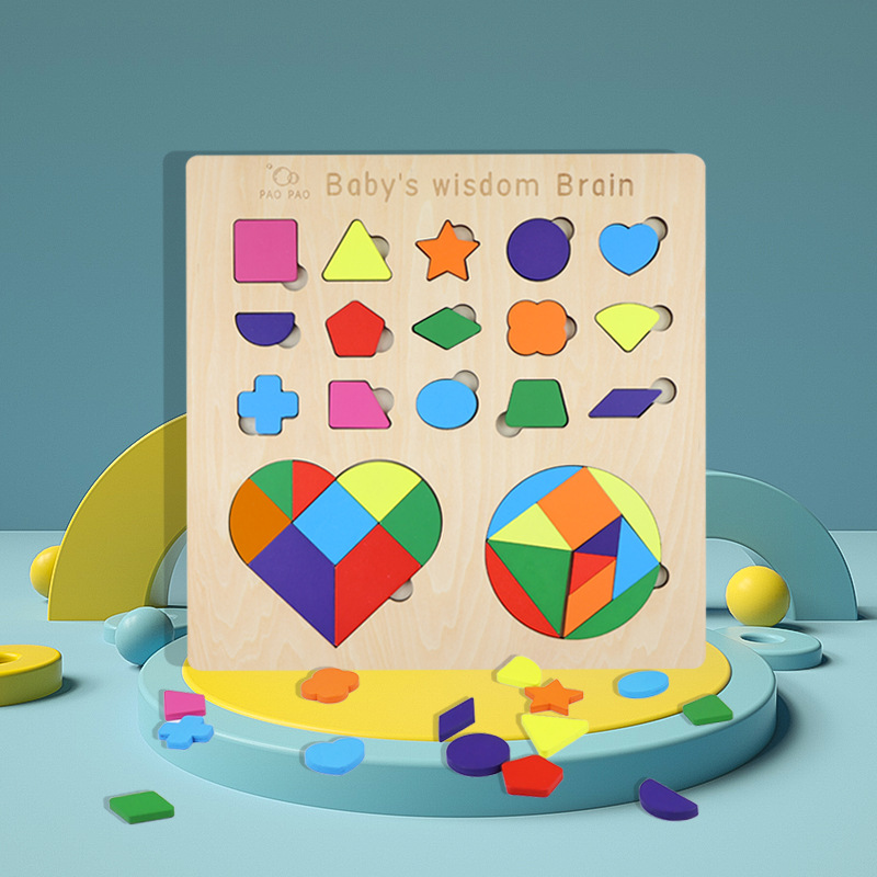 Juguetes para niños pequeños ensamblaje puzzle de educación temprana letras mayúsculas y minúsculas emparejadas números de forma geométrica de bloques de construcción tablero de agarre manual