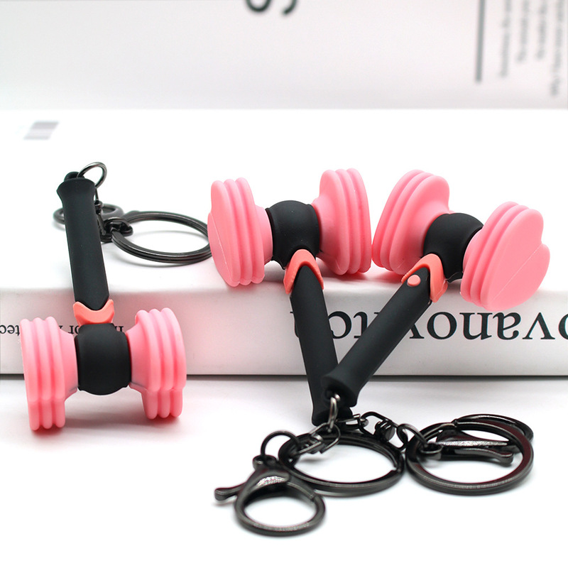 BP Concert Fans Should Aid Stick Black Pink Cute Star Pink Love Small Hammer Keychain BP Concert Fans Should Aid Stick Black Pink Cute Star Pink Love Small Hammer Keychain