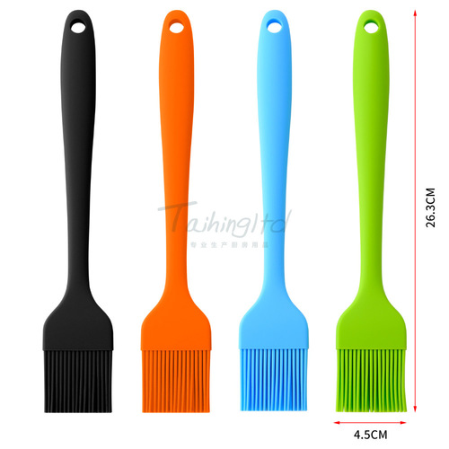Thickened all-in-one large silicone oil brush 26cm barbecue brush oil brush silicone sweeper multi-color optional