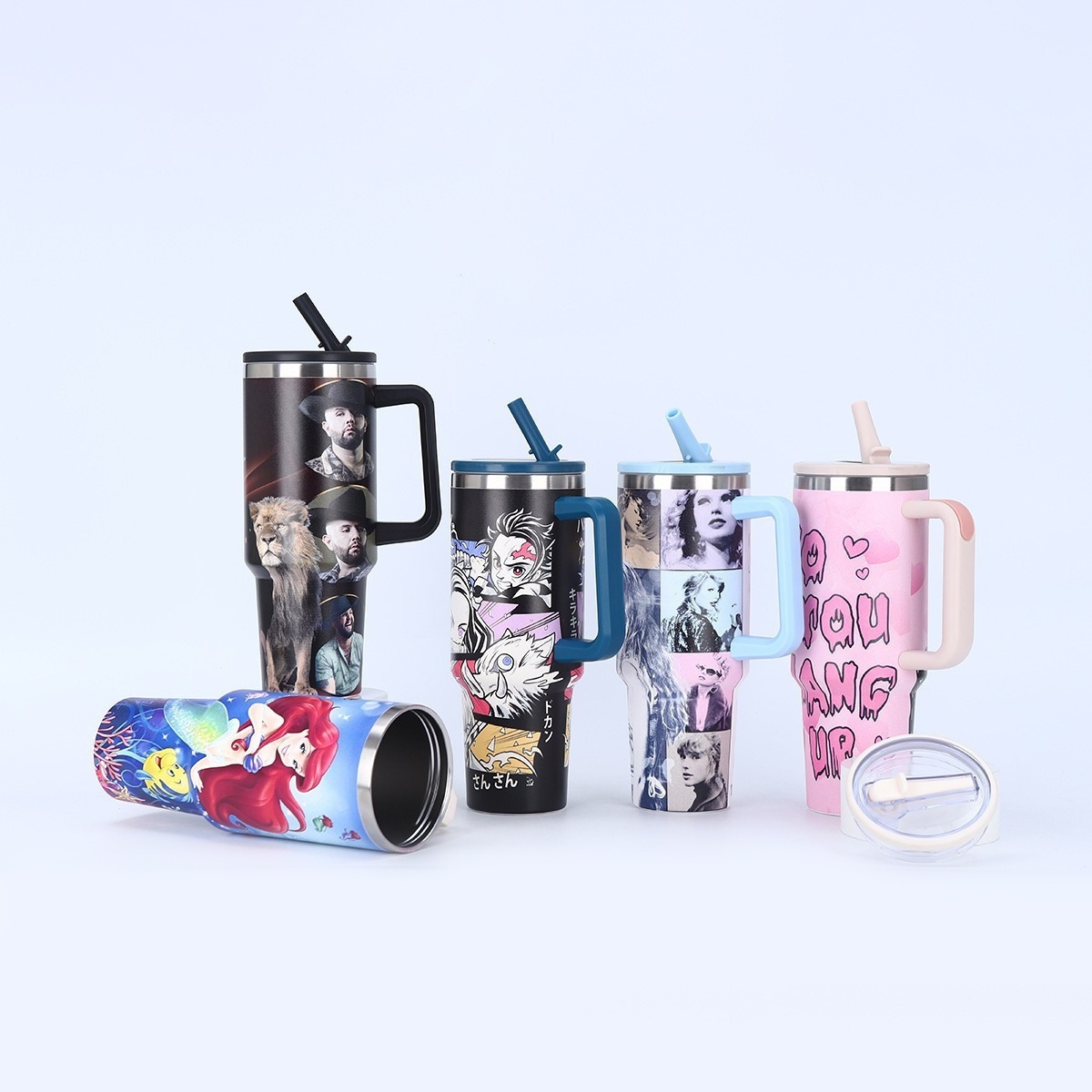 Pintura por pulverización de plástico de acero inoxidable 30oz taza de automóvil manejo de automóvil taza de aislamiento de vacío de doble capa taza de cerveza de aislamiento de frío