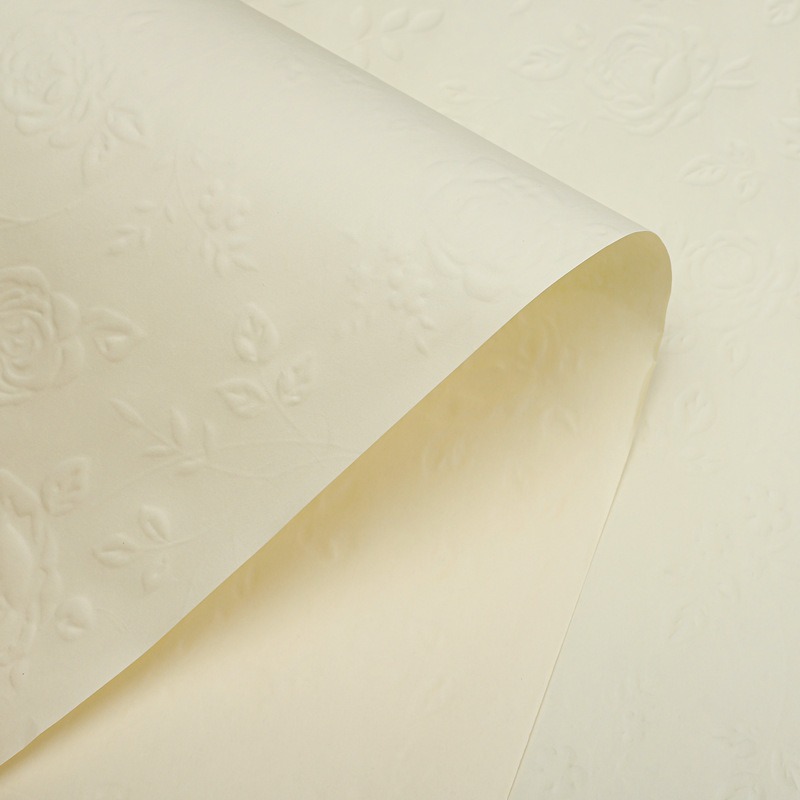 Papel de regalo para flores famoso en Internet, papel artístico con relieve tridimensional, papel de kapok impermeable, materiales de embalaje para arte floral.