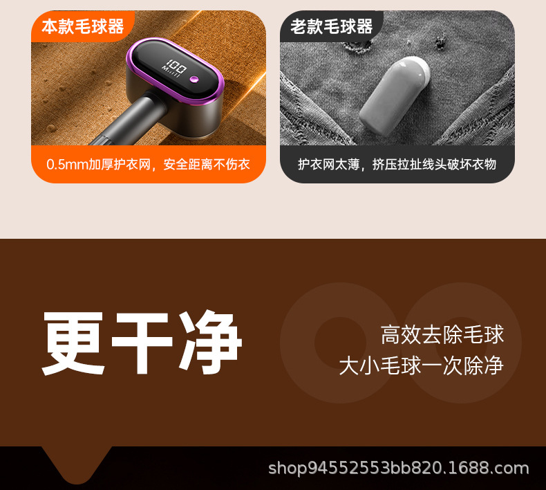 2025 New Universal Simple Dual-Head Fabric Shaver Home Rechargeable Electric Lint Remover Clothing Pilling Machine