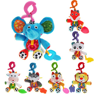 Baby toys 0-3 years old early education lathe hanging soothing toys music voice plush doll