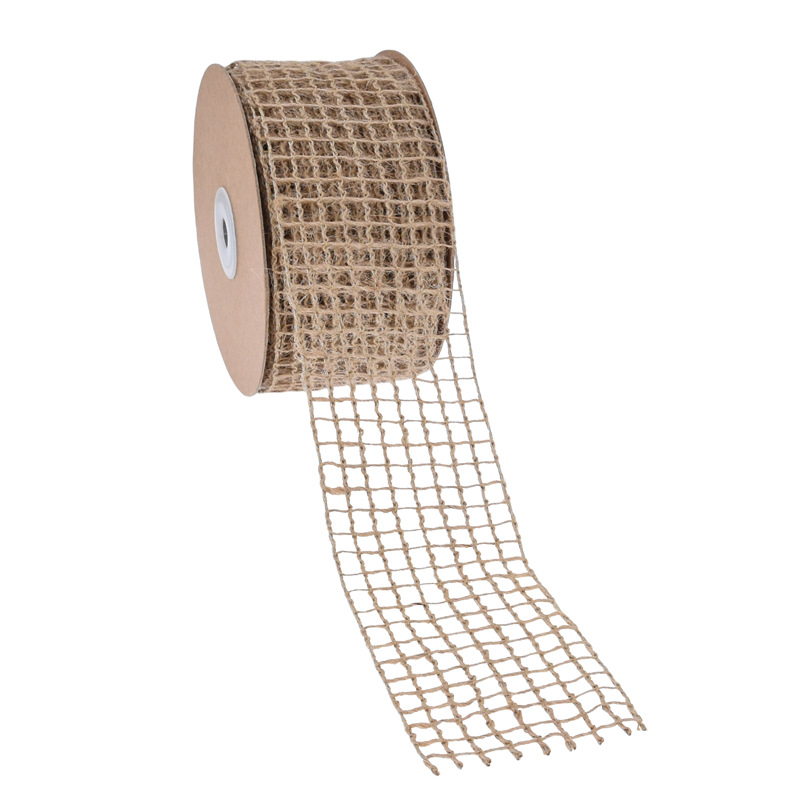 Amazon clásico natural jardinería hueco cinta de cáñamo Garland arco material red de pesca cinta de cáñamo 9 hilos de alambre de hierro