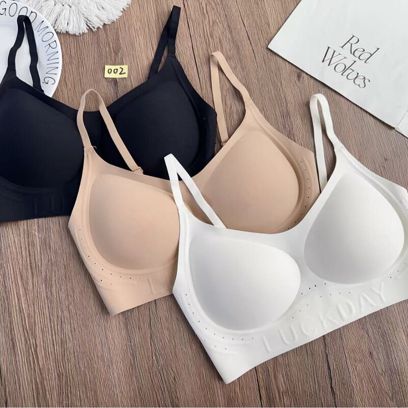 002 Regular Price, Available in Various Colors, Semi-Fixed Thin Cup Jelly Gel Soft Support, Gathering and Lifting, Light Luxury Lingerie Bra Supply