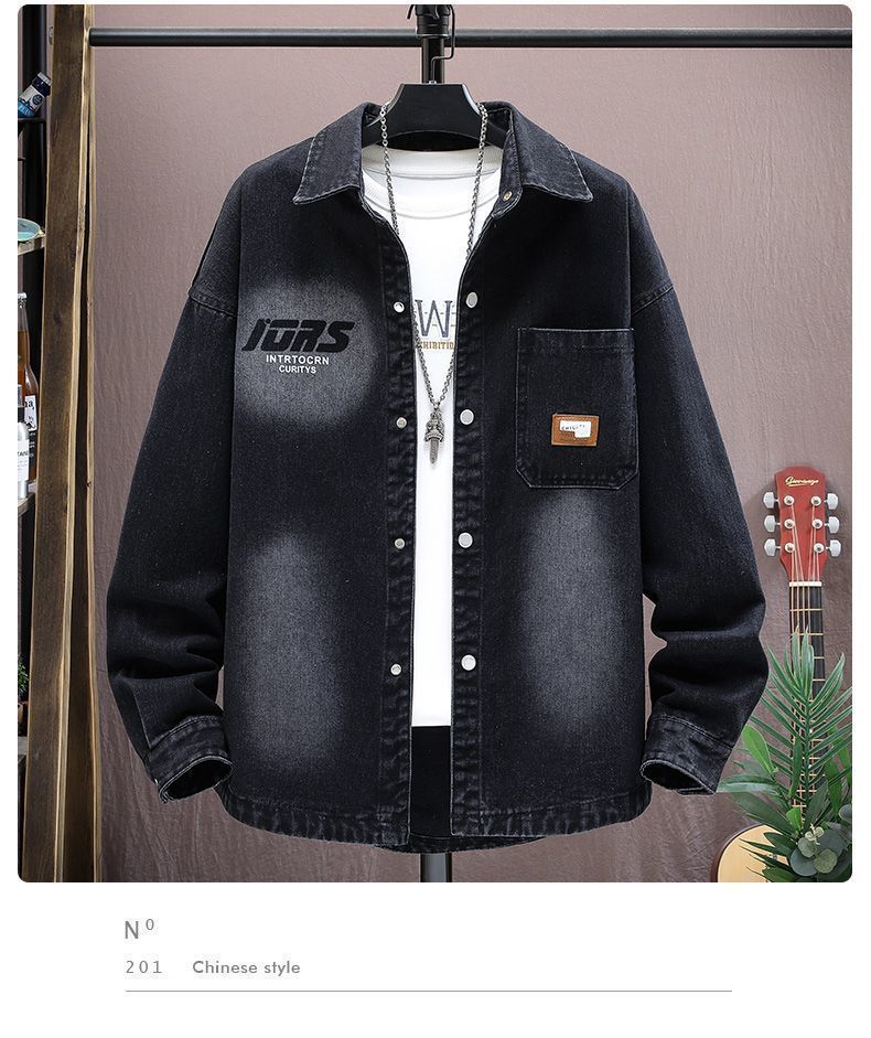 Modisches Jeanshemd Für Herren Für Frühling Und Herbst_voghion.com