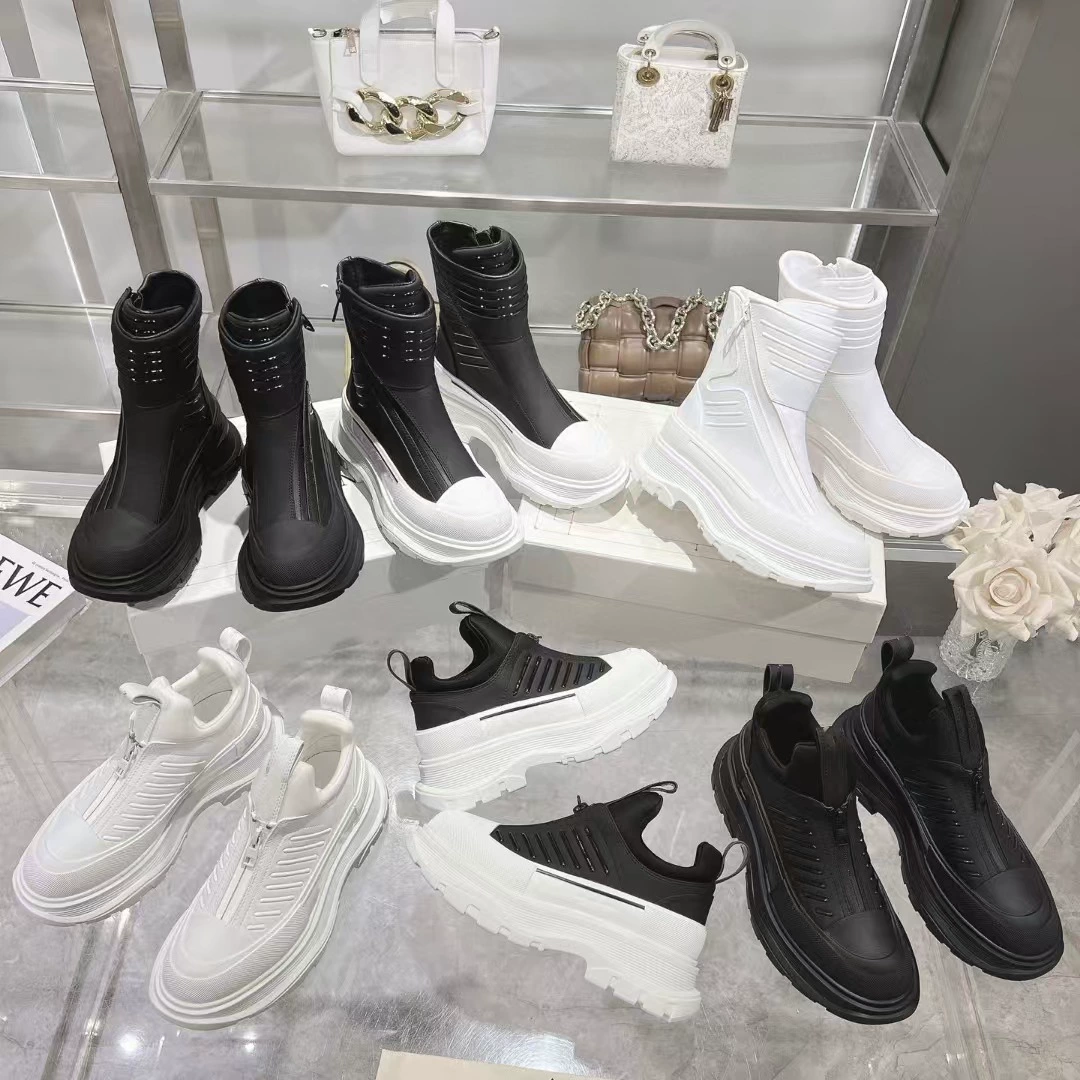 Толстая молния сапоги Martin 2024 новые мужские и женские высокие короткие сапоги осенью и зимой