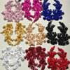 Black and white pink treasure blue holes green rose red champagne gold glass drilling heavy workers nail pearl symmetrical flower clothes decorative diamond