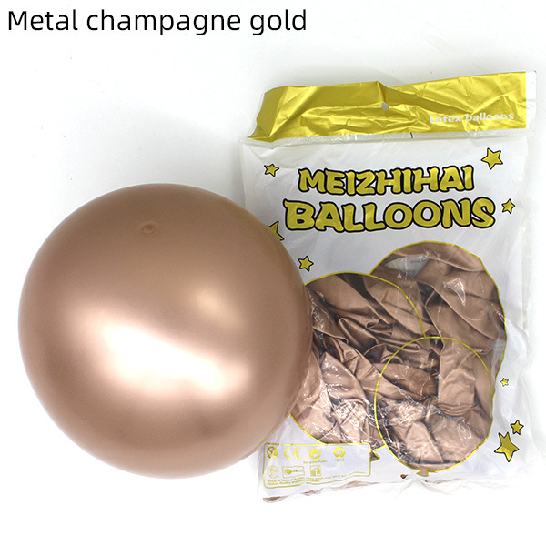 10 pulgadas 12 pulgadas globo de látex de metal para la fiesta de cumpleaños al por mayor boda boda decoración de globo
