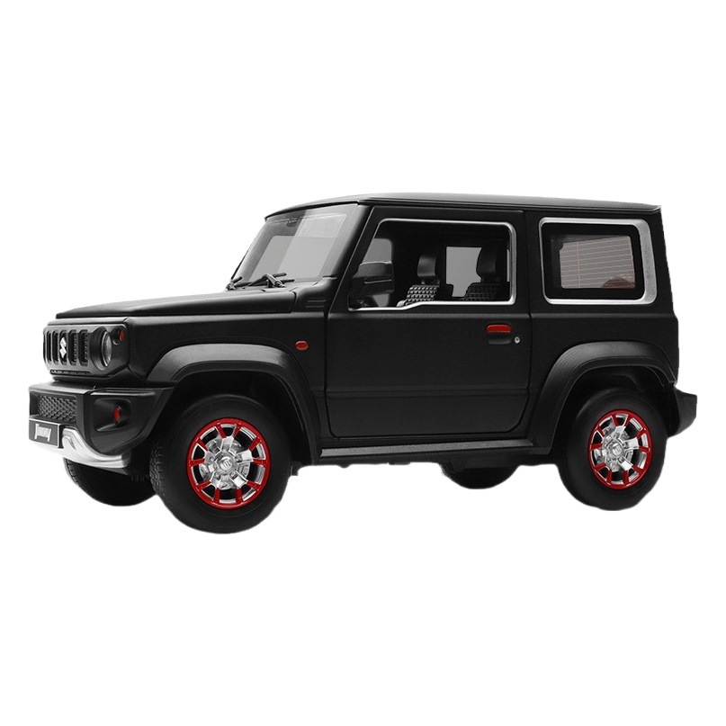Caipo aleación modelo de coche 1:18 Suzuki Jimny deslizante sonido luz puerta juguete todoterreno vehículo música modelo Decoración