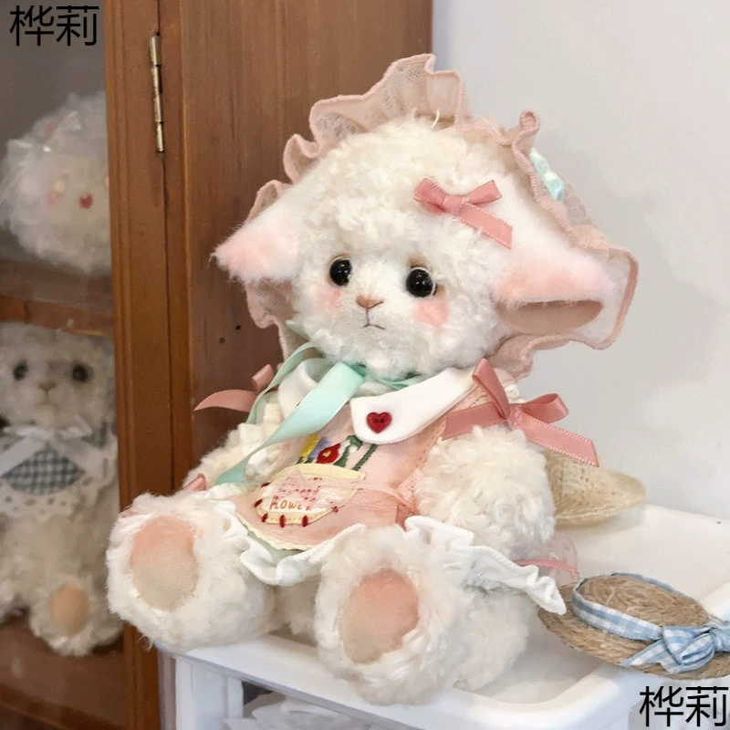 Ручная работа, шарнирная кукла-ягнёнок, набор материалов для творчества, тканевая кукла 20 см, ягнёнок для мальчиков и девочек, ручная работа