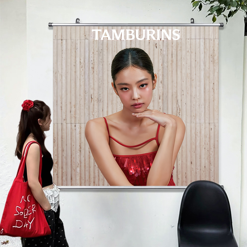 Jennie Poster Hanging Picture, Jennie Photo, Fashion Magazine Cover, Same Style Clothing Store Wall Sticker Scroll Wholesale